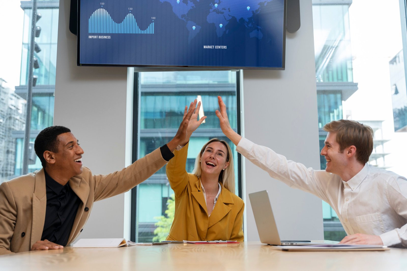 business colleagues banner concept with copy space